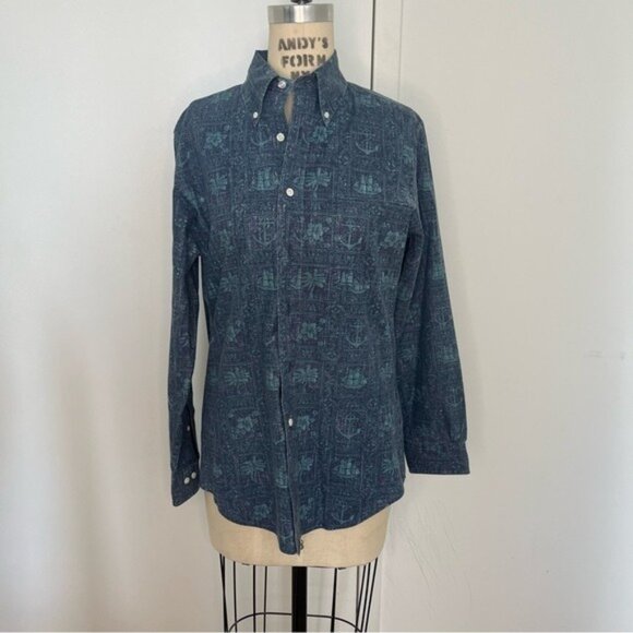 REYN SPOONER X BROOKS BROTHERS Hawaiian Button Down  Size Small - Picture 2 of 5